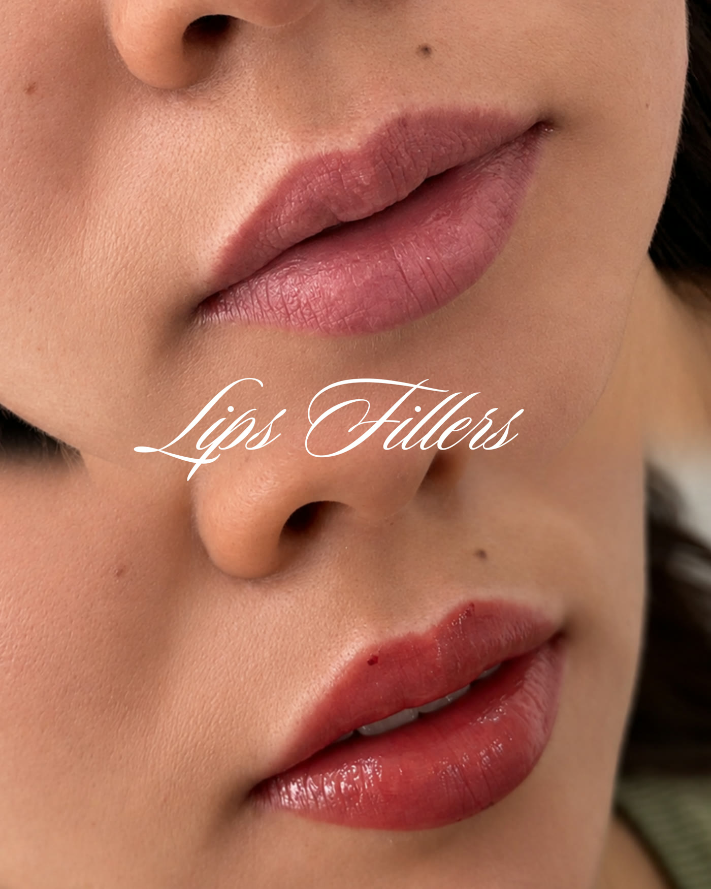 Rellenos de labios — antes y después